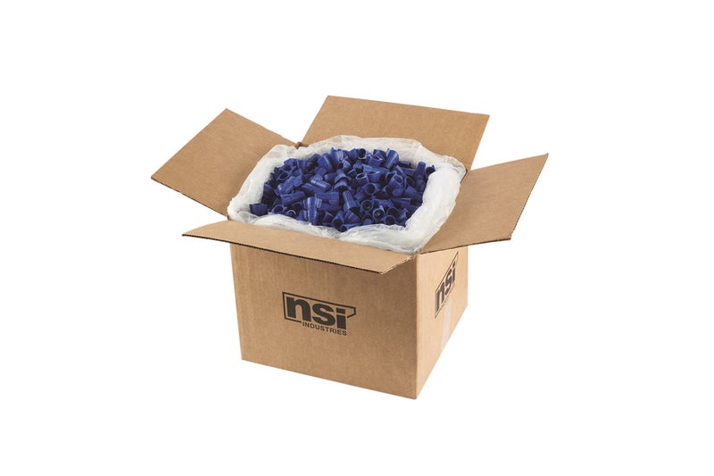 NSI WWC-B-C Easy-Twist Winged Wire Connector, Standard Type, 14-6 AWG Wire Range, 600V, Blue (Box of 50) - Image 3